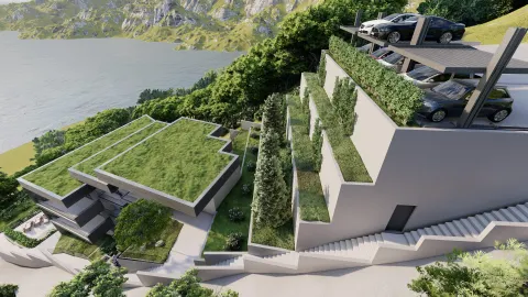 Omiš, Borak – Zemljište s projektom za izgradnju tri luksuzne vile 2460m2