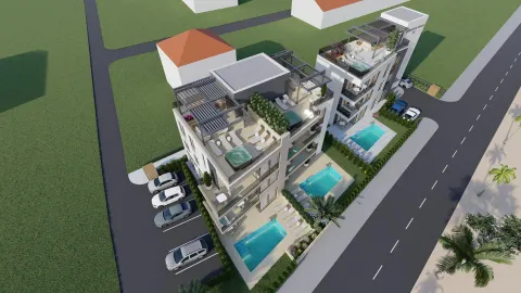 Zadar, Sukošan - Tri stambene zgrade u izgradnji PRVI RED DO MORA