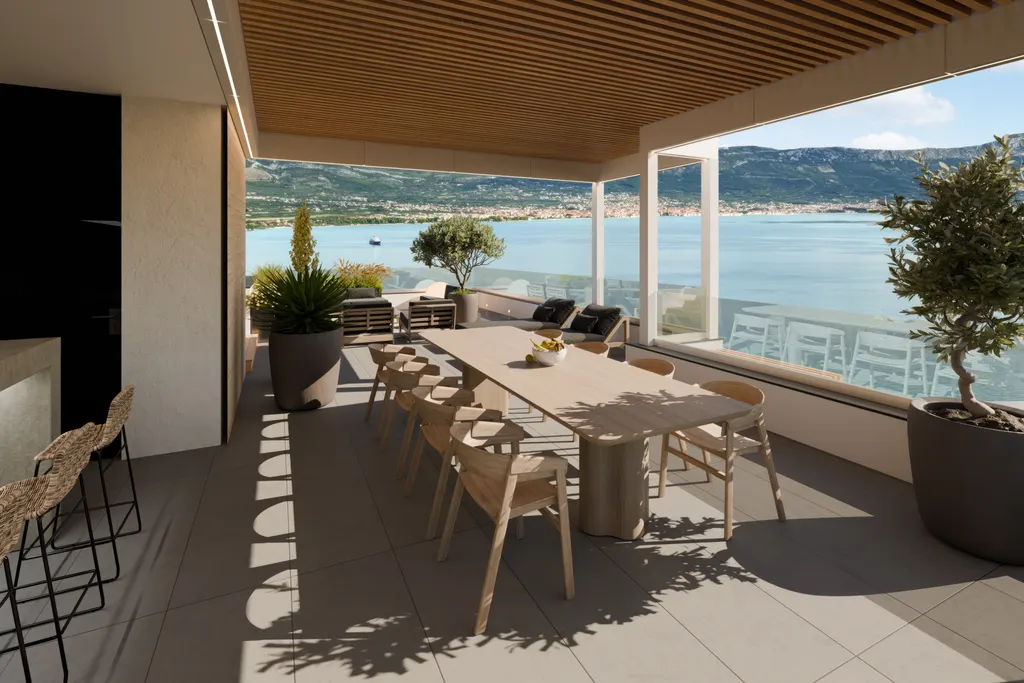 Trogir, Čiovo - Luksuzno apartmansko naselje sa pogledom na more