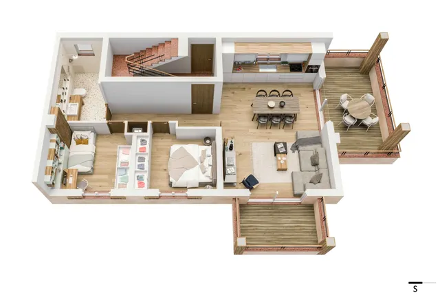Istra, Umag - Moderan trosoban stan u kompleksu dvije stambene zgrade 74,09 m2 – Novogradnja
