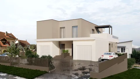 Zagreb, Šestine – Luksuzan stan u urbanoj vili s prostranim vrtom, 132 m², novogradnja
