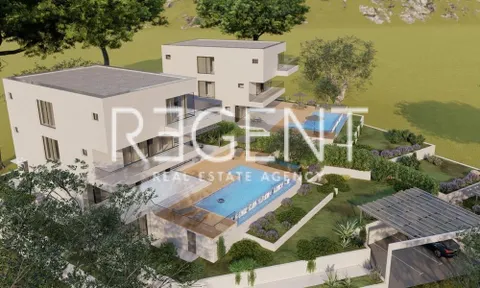 Šibenik, Rogoznica- Zemljište s projektom za izgradnju dvije luksuzne vile 1741m2
