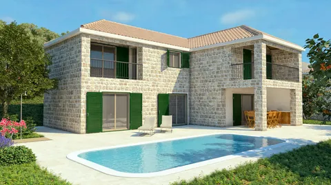 Brač, Bol - Građevisnko zemljište s projektom za izgradnju vila