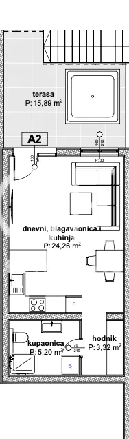 Trogir, Čiovo - Penthouse u luksuznom apartmanskom naselju u blizini mora 163 m2