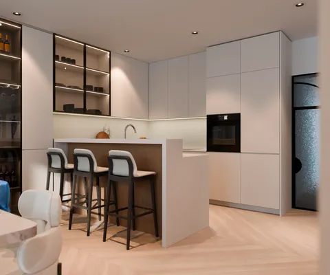 Trogir, Čiovo – Apartman u luksuznom apartmanskom naselju u blizini mora 52,04 m2