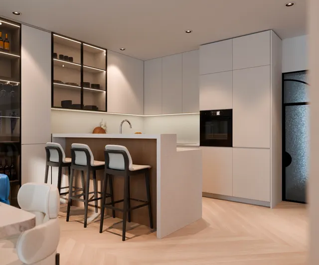 Trogir, Čiovo – Apartman u luksuznom apartmanskom naselju u blizini mora 52,04 m2