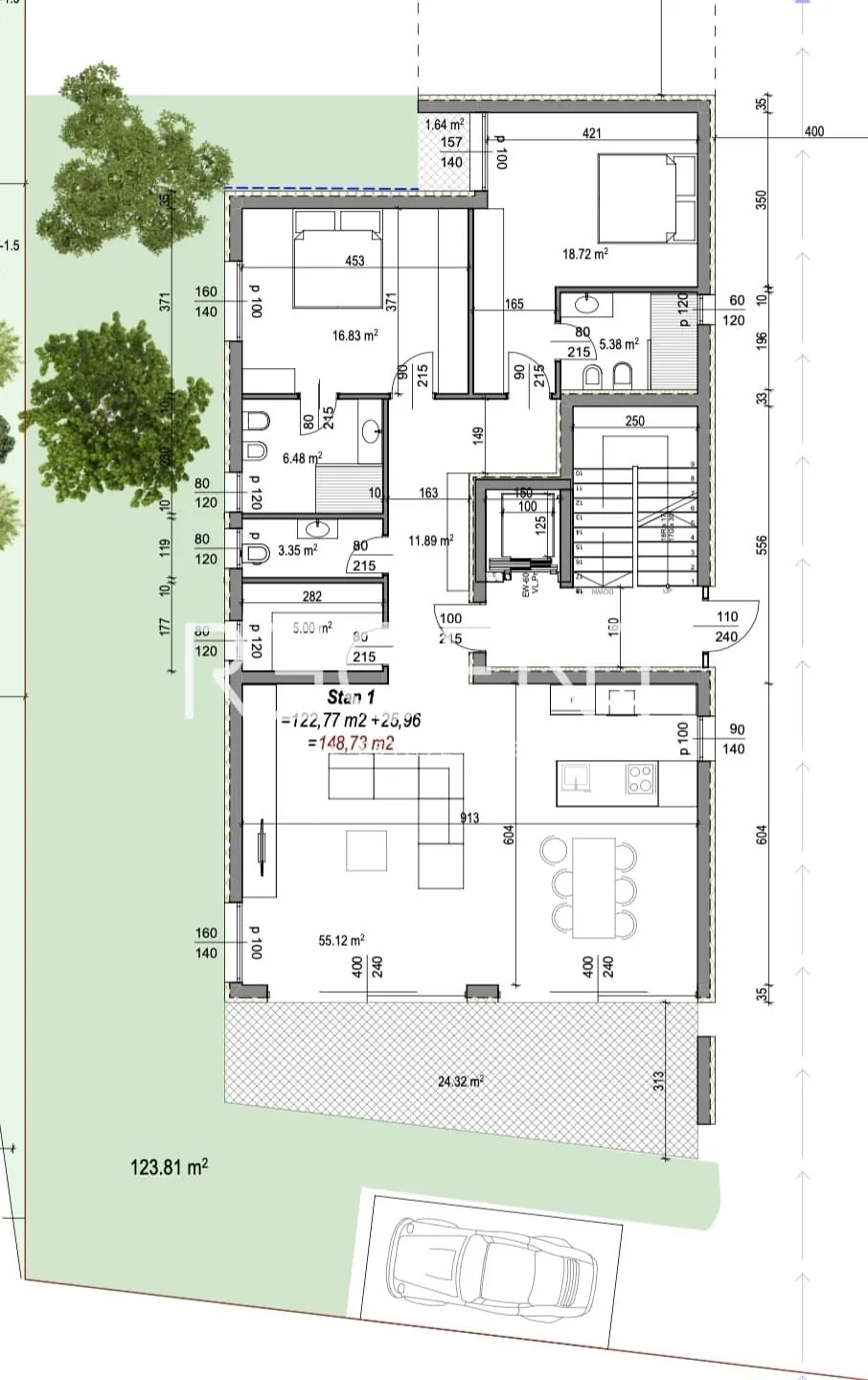 Istra, Rovinj – Luksuzan stan u novogradnji 148,73 m2