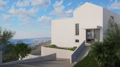 Split, Podstrana - Zemljište 3355 m2 s projektom za tri vile
