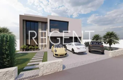 Makarska, Brela - Zemljište s projektom luksuzne vile 740 m2
