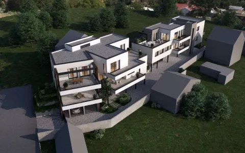 Zagreb, Šestine - Luksuzan dvosoban stan u urbanoj vili 80 m2