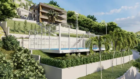 Omiš, Borak – Zemljište s projektom za izgradnju tri luksuzne vile 2460m2