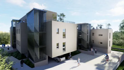 Trogir – Dvosoban stan s loggiom 72 m2 novogradnja