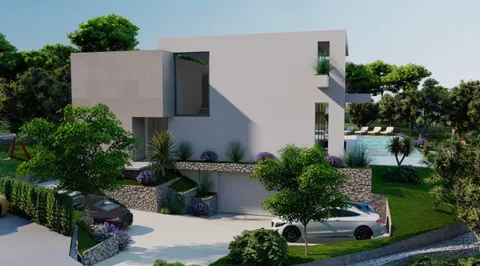 Trogir, Čiovo - Zemljište s projektom luksuzne vile