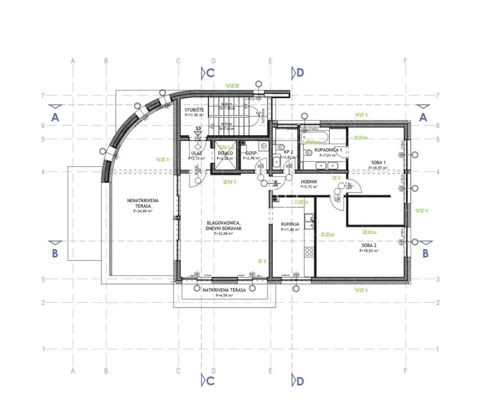 Zagreb, Srebrnjak - Ekskluzivan penthouse s krovnom terasom 110 m2 novogradnja