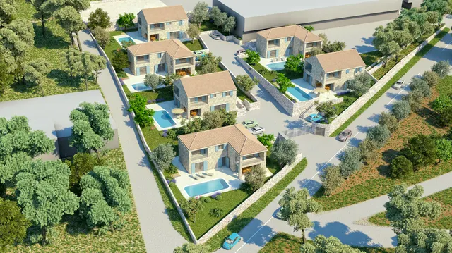 Brač, Bol - Građevisnko zemljište s projektom za izgradnju vila