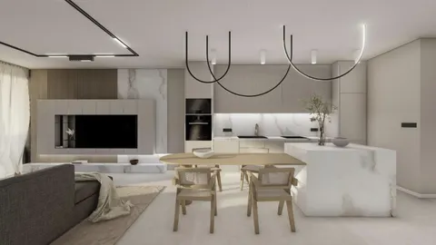 Istra, Vabriga - Luksuzan trosoban stan s bazenom i vrtom 119 m2