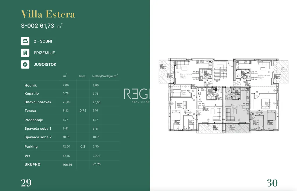 Zadar, Privlaka - Trosoban stan u stambenom naselju blizu mora 61 m2, novogradnja