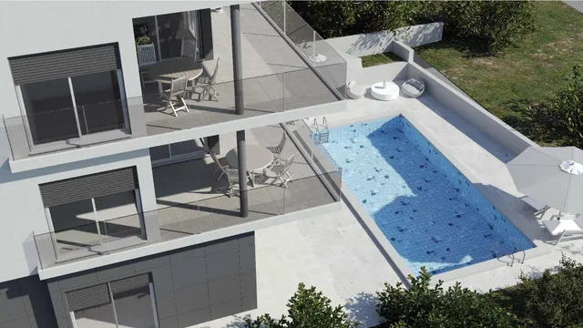 Trogir, Čiovo - Dvosoban stan NOVOGRADNJA 58 m2