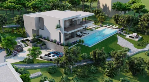Trogir, Čiovo - Zemljište s projektom luksuzne vile