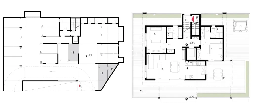 Split, Kaštela - Dvosoban stan s terasom 135 m2 NOVOGRADNJA