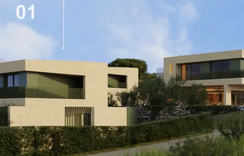 Brač, Sutivan - Trosobna dvoetažna vila sa bazenom i pogledom na more 109 m2