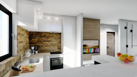 Kaštela, Kaštel Lukšić - Jednosoban stan 64 m2 s lođom novogradnja KREDIT