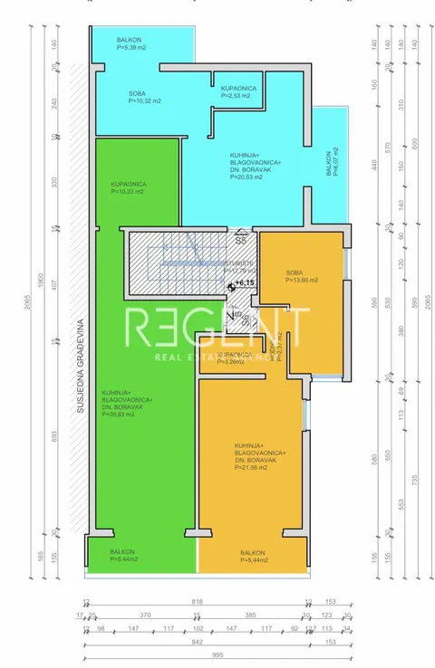 Omiš, Lokva Rogoznica - Stan prvi red uz more 52 m2