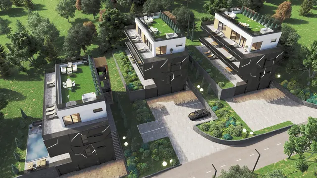 Zagreb, Gračani - Projekt luksuznog stambenog kompleksa , novogradnja