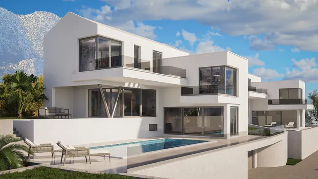 Split, Podstrana - Zemljište 3355 m2 s projektom za tri vile