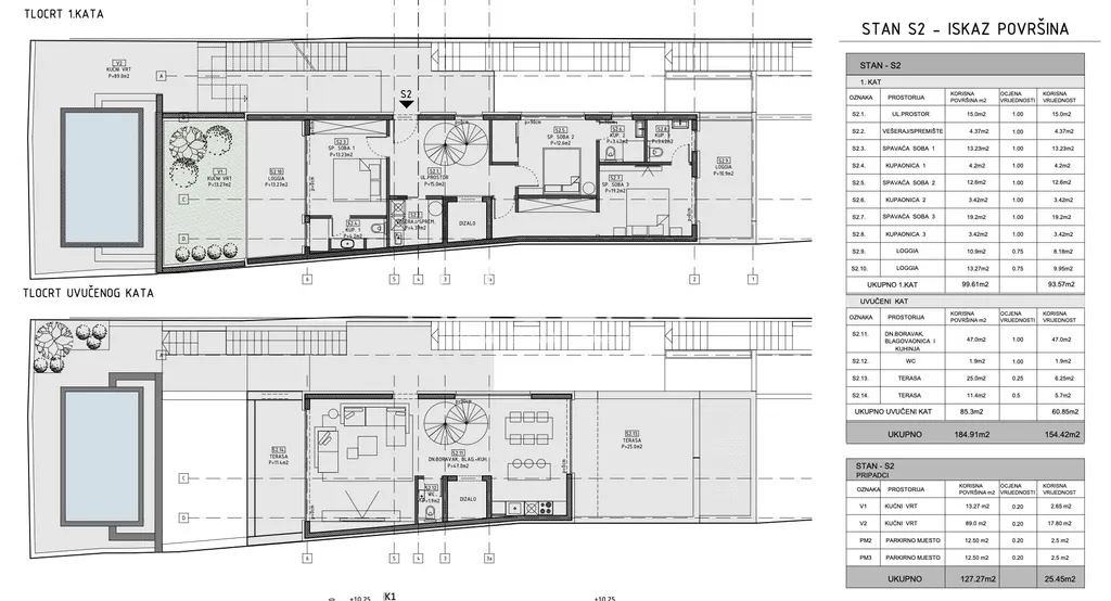 Zagreb, Babonićeva - Luksuzan dvoetažan penthouse 218 m2, NOVOGRADNJA