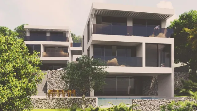 Omiš, Lokva Rogoznica - Moderna vila u izgradnji s pogledom na more 277 m2