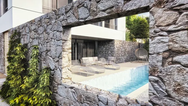 Brač, Farska - građevinsko zemljište s projektom vile 897m2