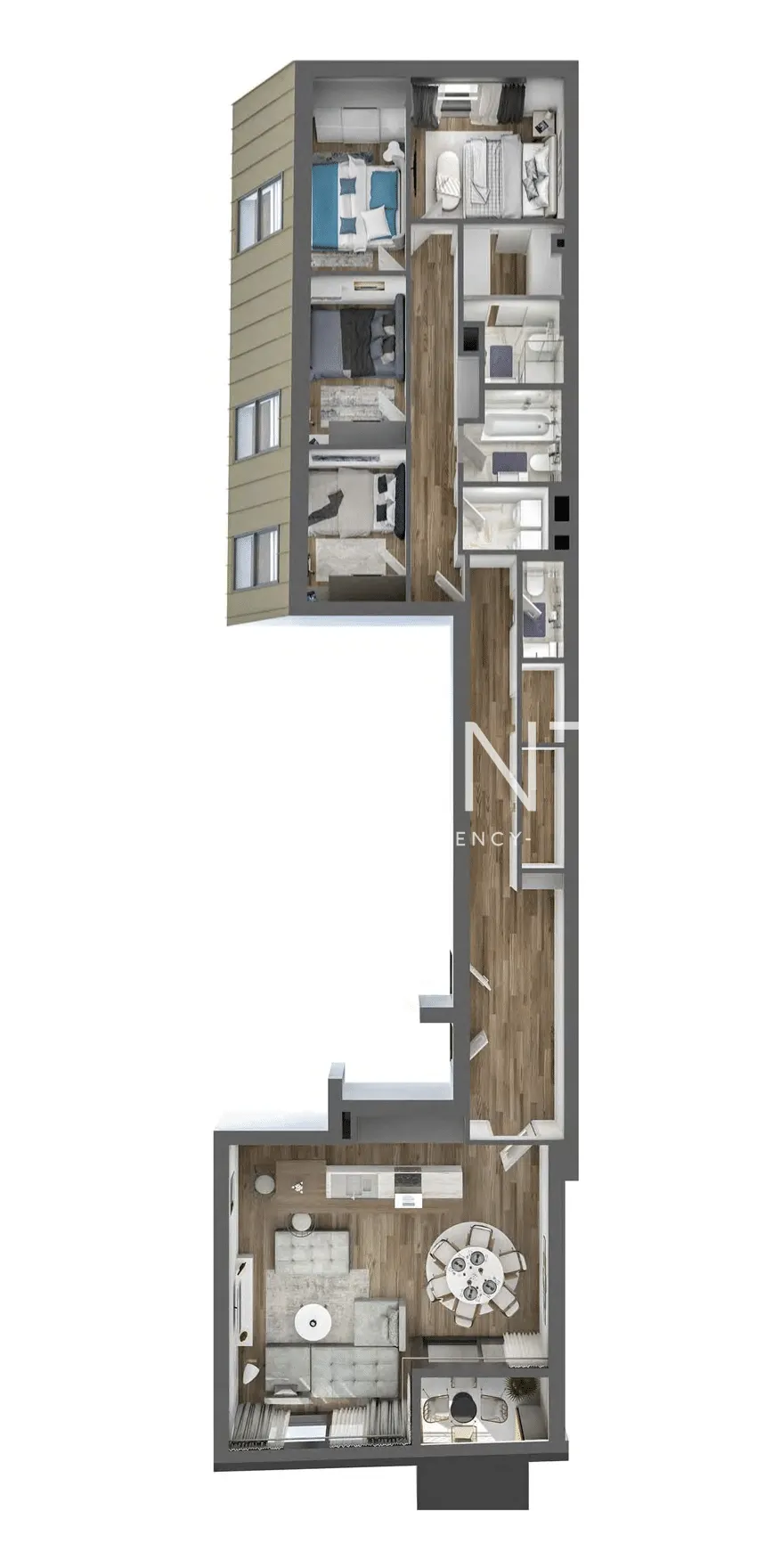 Zagreb, Ribnjak, Gold Residence – Peterosoban stan u centru grada 139 m2
