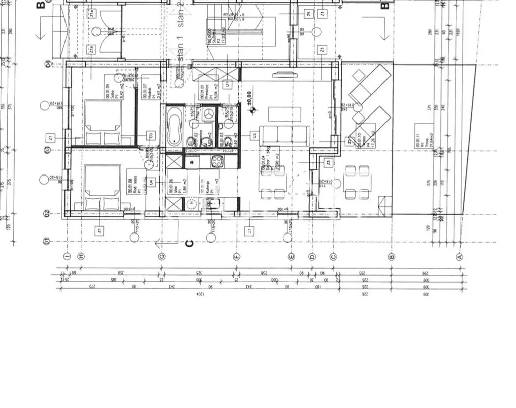 Zadar, Sukošan - Moderan trosoban stan 81 m2, Novogradnja