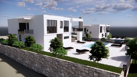 Split, Klis - Zemljište 1800 m2 s projektom za dvije vile