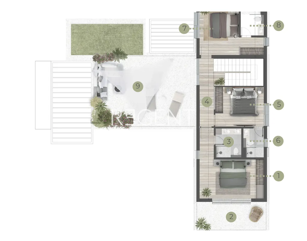 Brač, Supetar - Vila s bazenom u luksuznom kompleksu 260 m2
