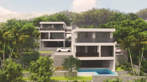 Omiš, Lokva Rogoznica - Moderna vila u izgradnji s pogledom na more 277 m2