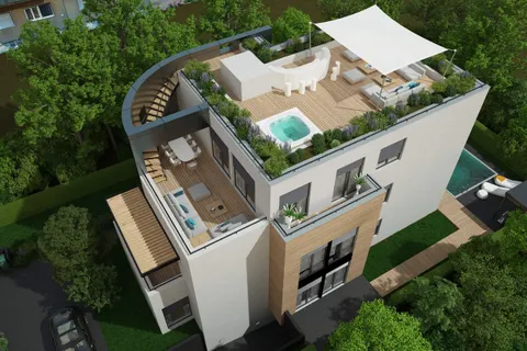 Zagreb, Srebrnjak - Ekskluzivan penthouse s krovnom terasom 110 m2 novogradnja