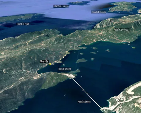 Pelješac, Brijesta - Građevinsko zemljište s pogledom na more 4250 m2