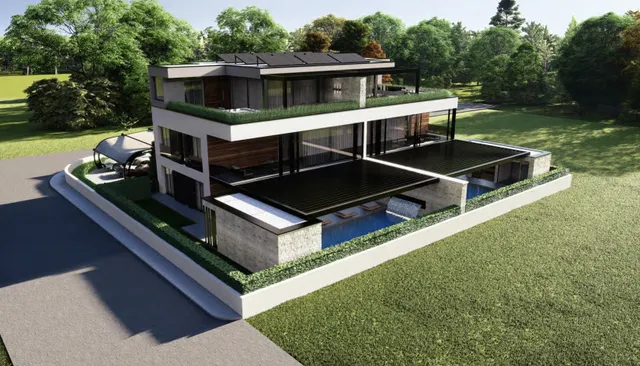 Istra, Vabriga - Luksuzni trosoban stan s krovnom terasom 117 m2