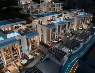 Trogir, Čiovo - Studio apartman u luksuznom apartmanskom naselju u blizini mora 38 m2
