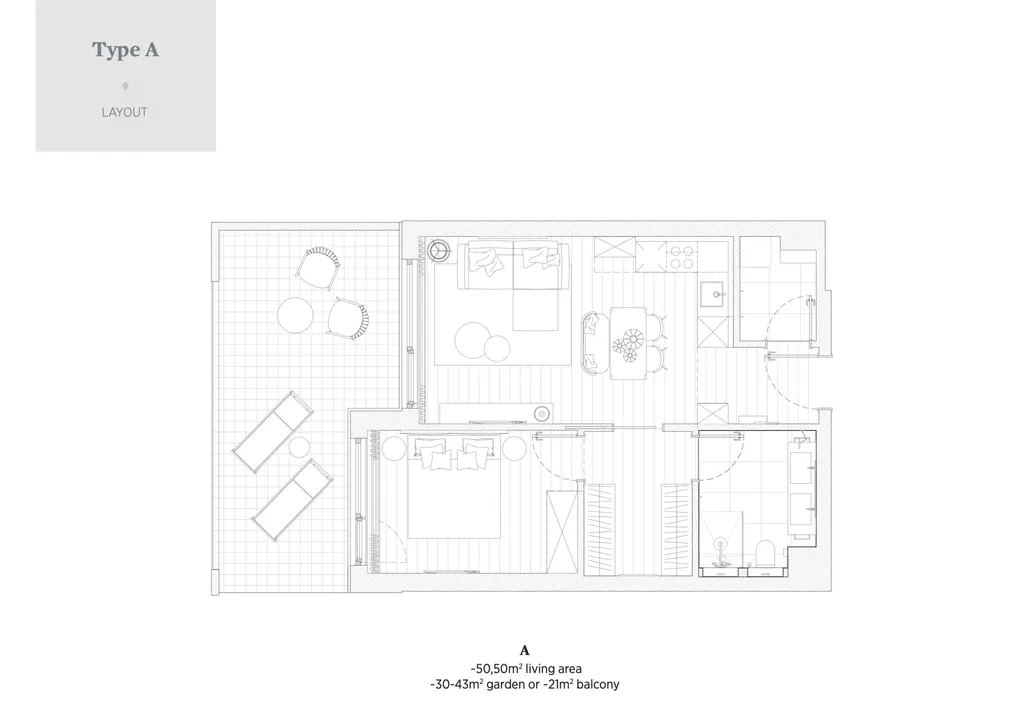 Zadar, Petrčane, Falkestainer Aurora Premium Living Residences - Dvosoban apartman 50 m2