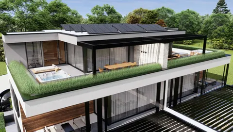 Istra, Vabriga - Luksuzni trosoban stan s krovnom terasom 117 m2