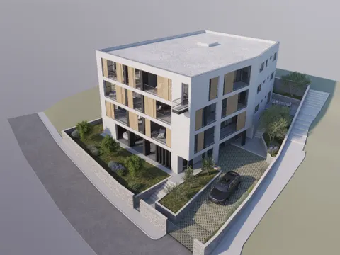 Korčula, Vela Luka - Ekskluzivni stan u izgradnji prvi red uz more 118 m2