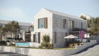 Brač, Supetar - Vila s bazenom u luksuznom kompleksu 250 m2