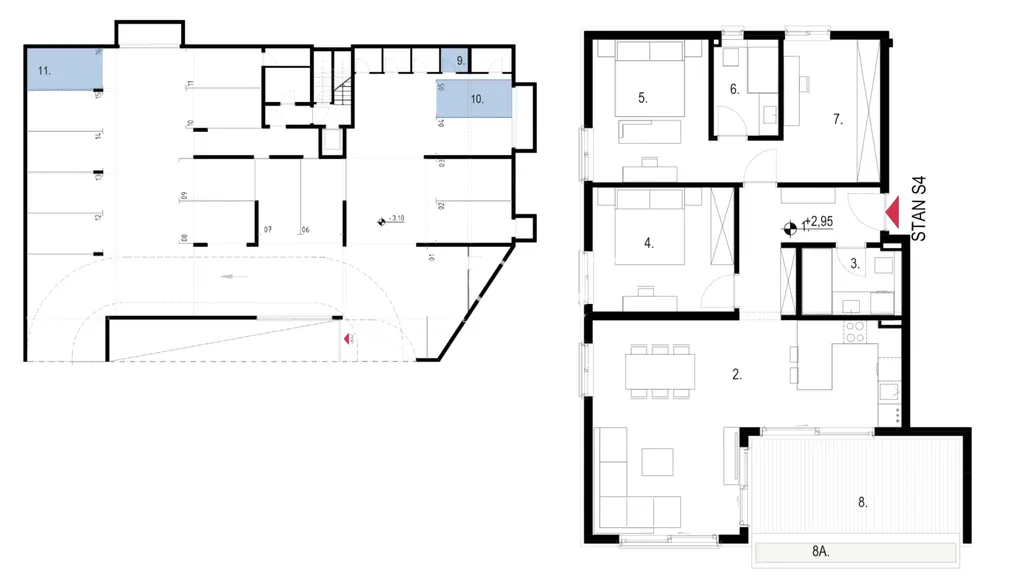 Split, Kaštela - Dvosoban stan s loggiom 112 m2 NOVOGRADNJA
