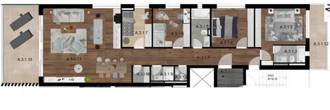 Trogir, Seget Donji - Penthouse s pogledom na more 109 m2, NOVOGRADNJA