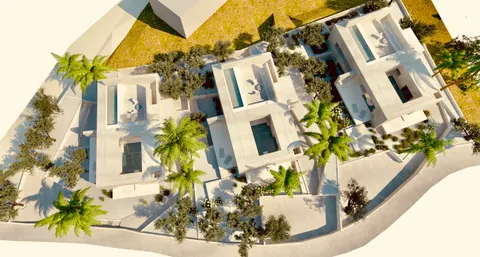 Brač, Milna - zemljište s projektom za 3 vile 2050 m2