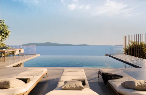 Trogir, Sevid - Luksuzna vila prvi red do mora 350 m2