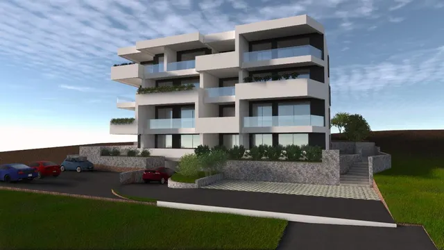 Trogir, Okrug Gornji – Dvosoban stan s terasom 65 m2 novogradnja